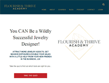 Tablet Screenshot of flourishthriveacademy.com